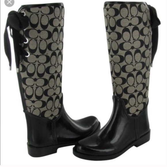 Coach Rain Boots - Picture 1 of 3